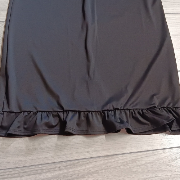 Women Fashion Plus Size Loose Off Shoulder Ruffled Dress - Picture 5 of 10